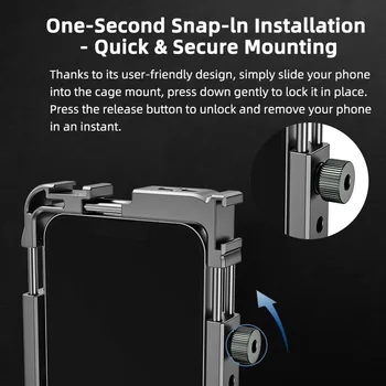 Smartphone Video Handheld Cage Kit Phone Cage Rig Kit for Iphone16 detail image