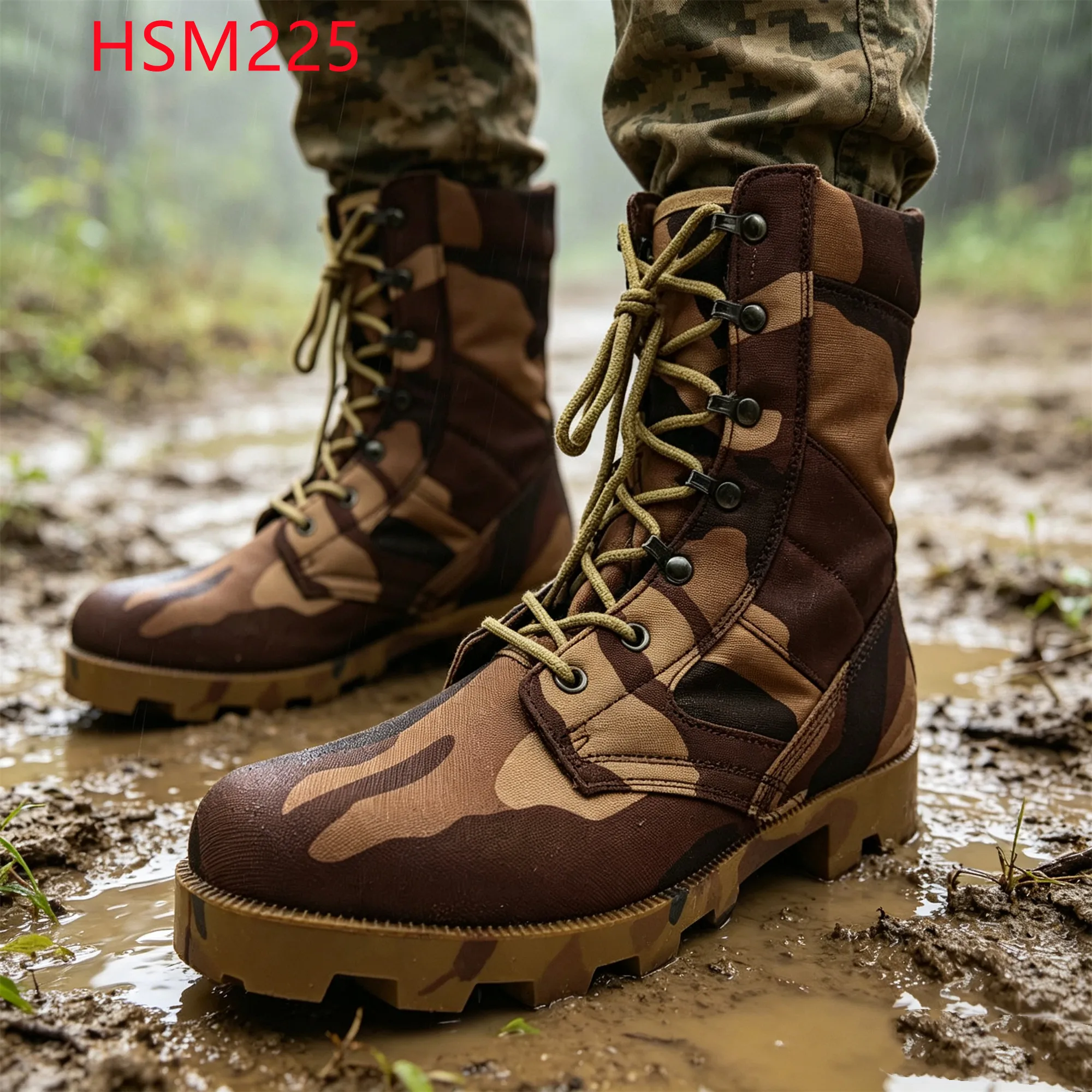 LXG,nasty Conditions Belgian Jigsaw Camouflage Hunting Boots Field Operation Easy Hidden Cheap Price Hua Singh Duty Boots HSM225