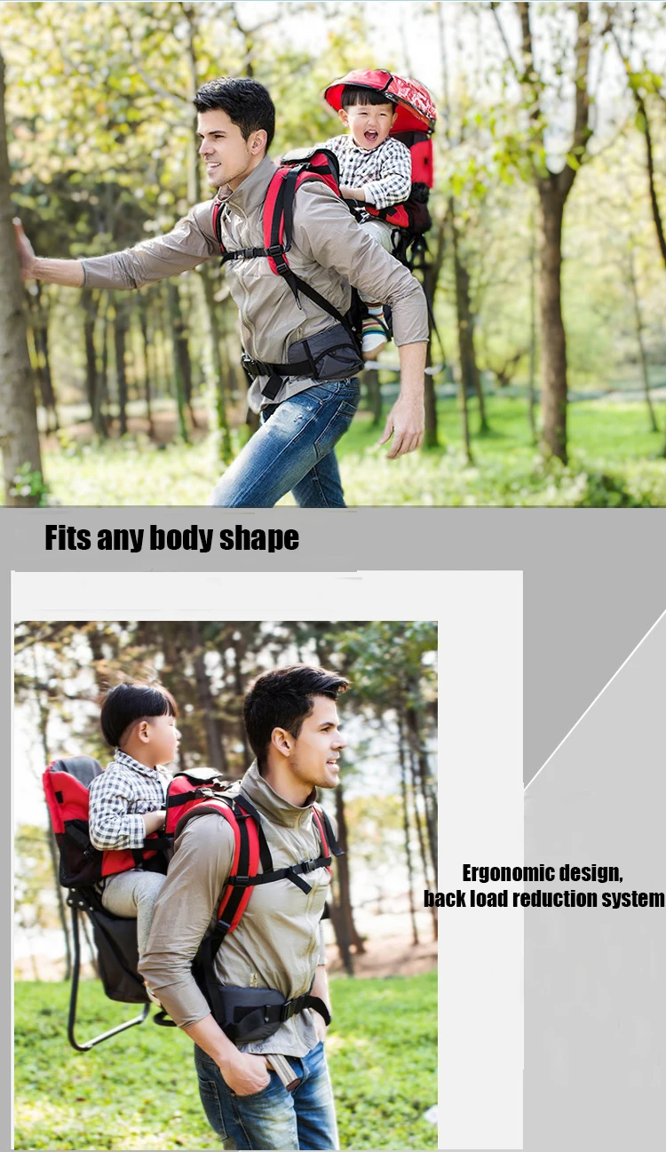 Adjustable Baby Backpack Carrier Ergonomic Child Carrier Hiking Safe