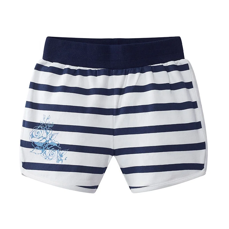 Gabby Loop Kids Summer Girls striped Knit Lane Shorts For Children  Kids Cotton Stretch Beach Shorts