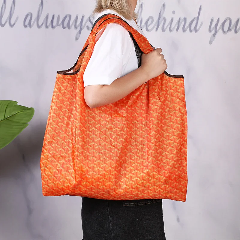 XIANGHUI Polyester Large Folding Custom Made Organic Shopping Environmental Protection Bags