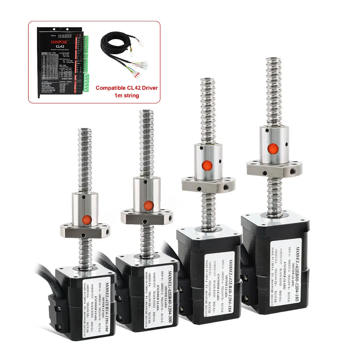 NEMA17 Closed Loop Stepper Motor 42EB34/40/48/60-1204+CL42 Ball Screw Stepper Motor 2A 0.3N.M Driver for 3D Medical Machinery