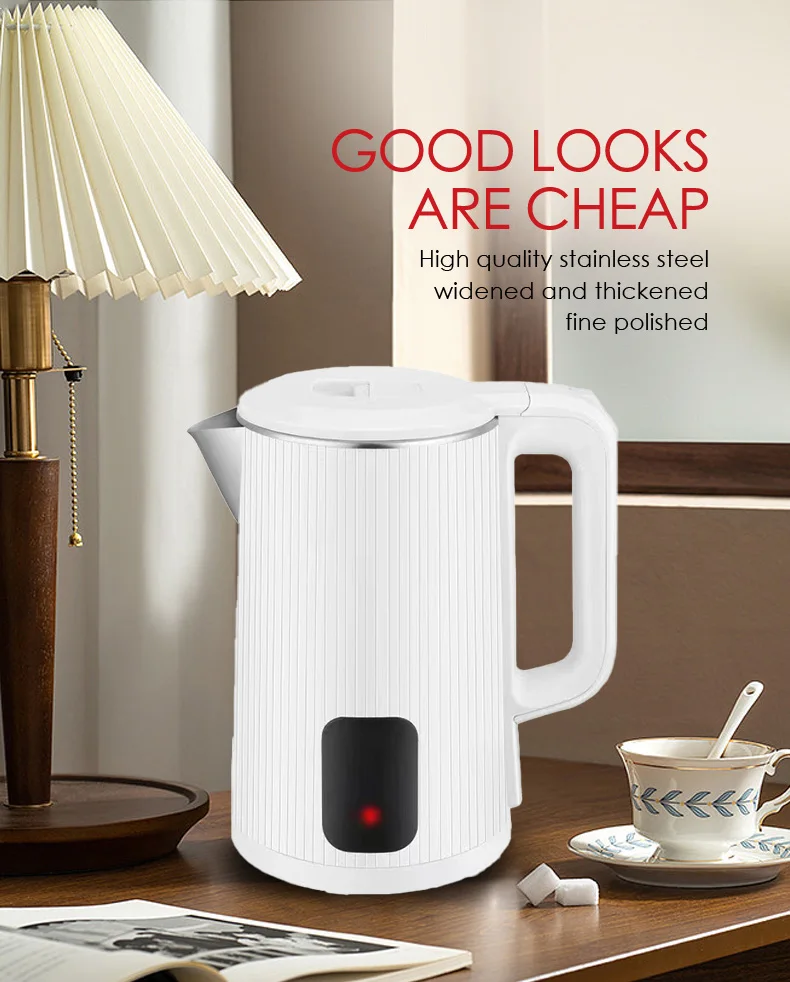 Stainless Steel Plastic Electric Kettle 1.8ltr With Heating Element 1