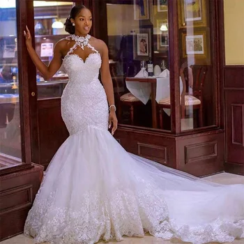 pretty mermaid wedding dress