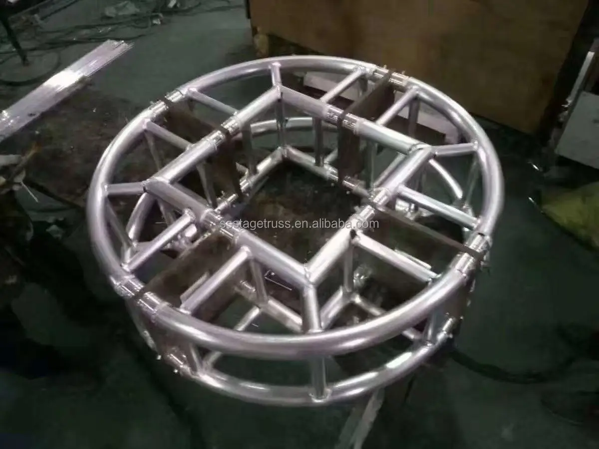 product 290mm aluminum spigot truss 2 way 90 arc corner truss corner truss display stage connection accessories-8