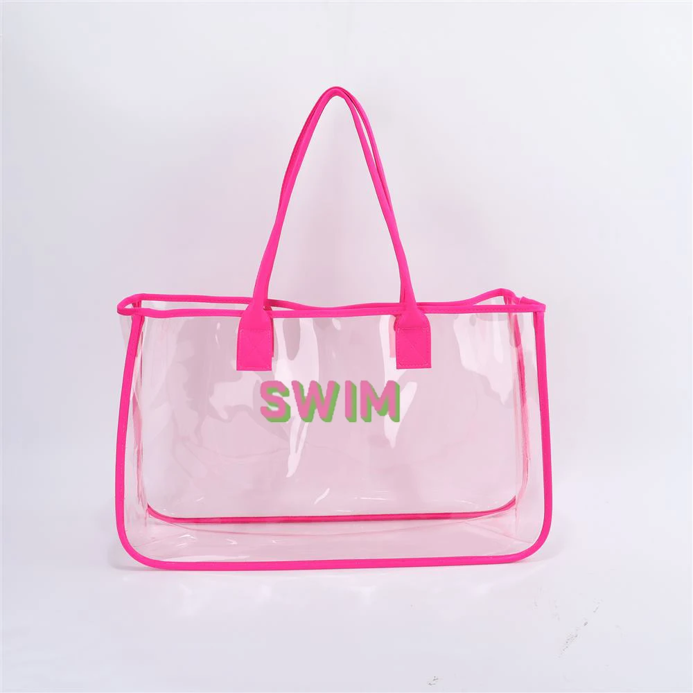 PATIKIL Lot de 2 sacs à vin glacés, portables et pliables en PVC transparent avec poignées pour fête de champagne, boissons froides, bière froide, bleu marine PATIKIL Lot de 2 sacs à vin glacés, portables et pliables en PVC transparent avec poignées pour fête de champagne, boissons froides, bière froide, bleu marine