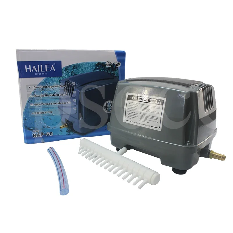 HAILEA Linear Diaphragm Air Pump HAP 60/80/100/120 for Aquariums & Septic Ponds