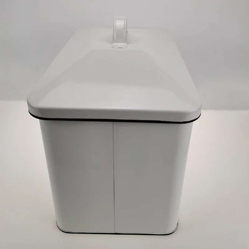 Metal Bread Box with Side Handles,Large Capacity Farmhouse Bread Bin for Kitchen Countertop,Bread Storage Container with Lid