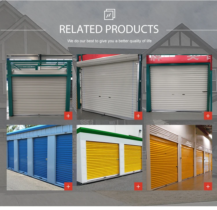 High Quality Manual Self Storage Roll Up Shutter Doors With Lock supplier