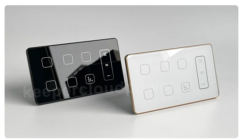 Tuya Indian Standard Customizable Voltage 4M Zigbee Support Alexa Google Mobile APP Control  Smart Glass Touch Light Switch