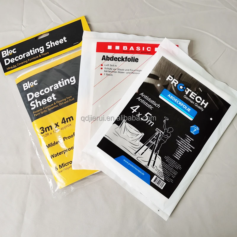 Painter Plastic Film Drop Cloth Sheets For Painting,Disposable Plastic