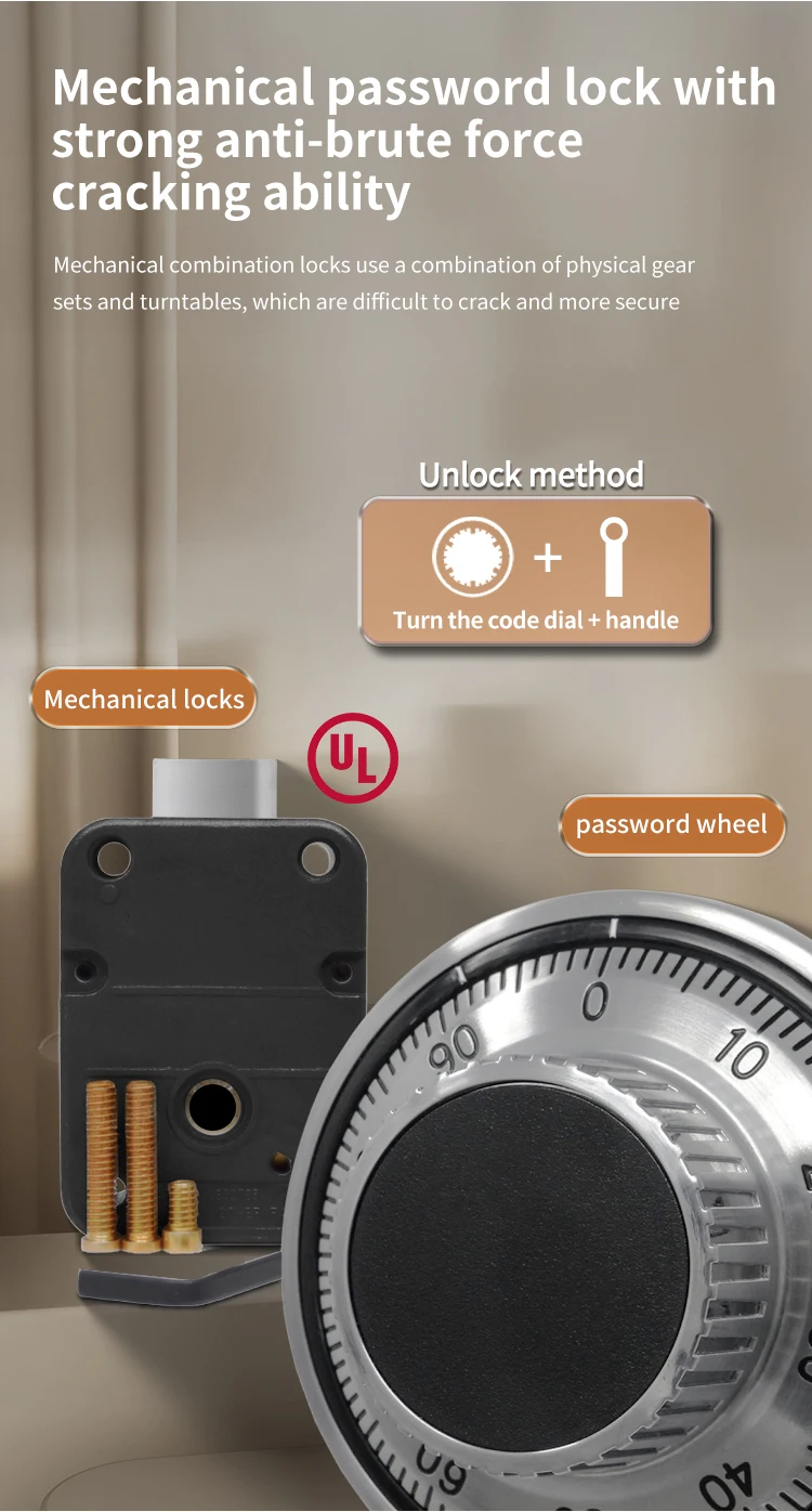 CEQSAFE High Security Fireproof Safe Box 4 Wheels Combination Lock Electronic Steel Combo Lock supplier