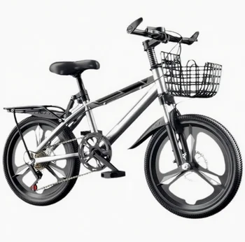 Mid-Year-Old Children's Princess-Model Single-Speed Student Bike Mountain Bike with Disc Brake & Steel Fork Ordinary Pedal