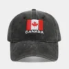 Bandera canadiense negra