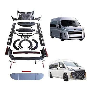 PP plastics MAX 2024 Design front bumpers Bodykit For Toyota Hiace commuter van high roof body kit