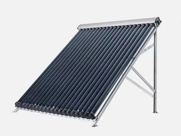 Certified 20 Tubes Solar Thermal Collector Keymark Pressurized Vacuum Tube Heat Pipe Electric Powered for Household Use