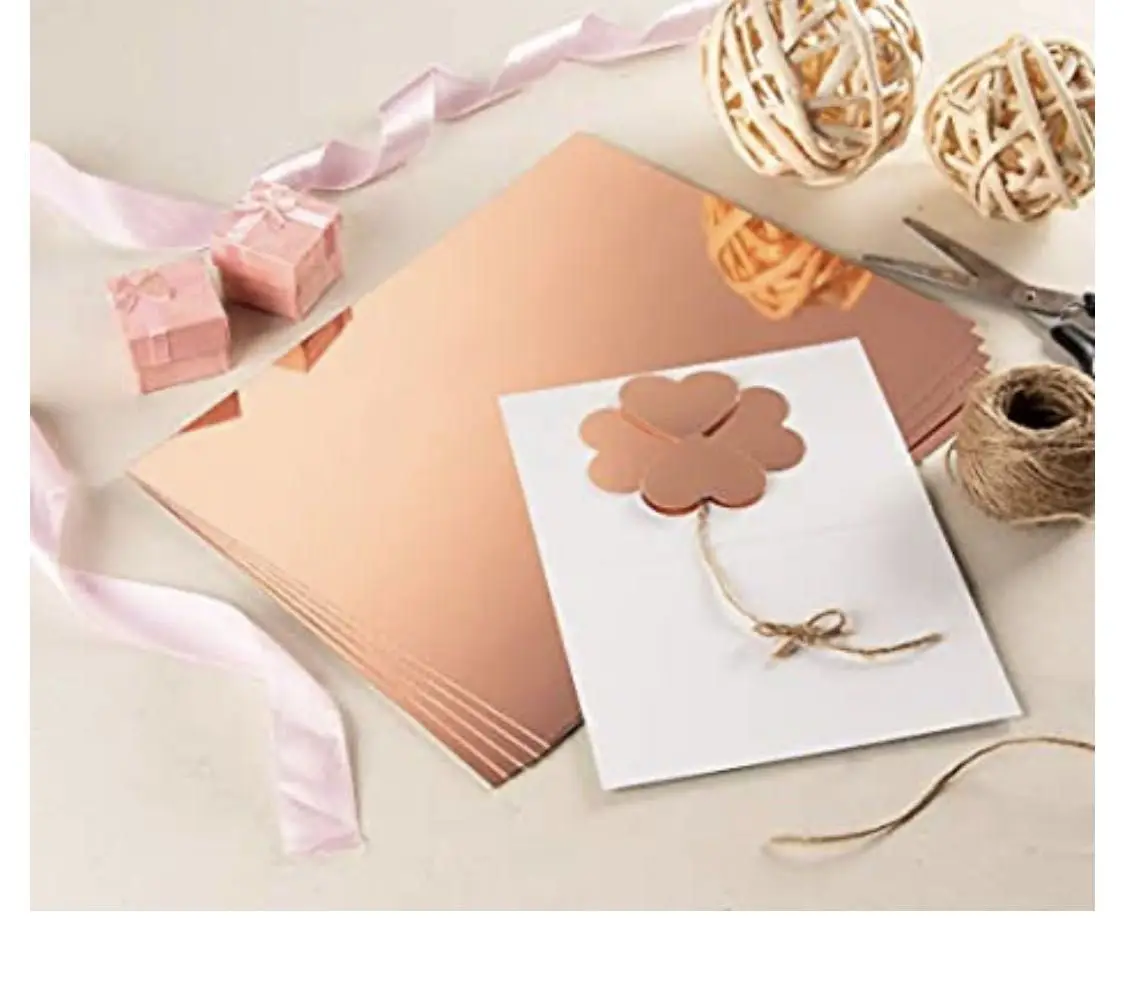 Iridescent Laser Rainbow Holographic Mirrored Paper Cardstock For Diy