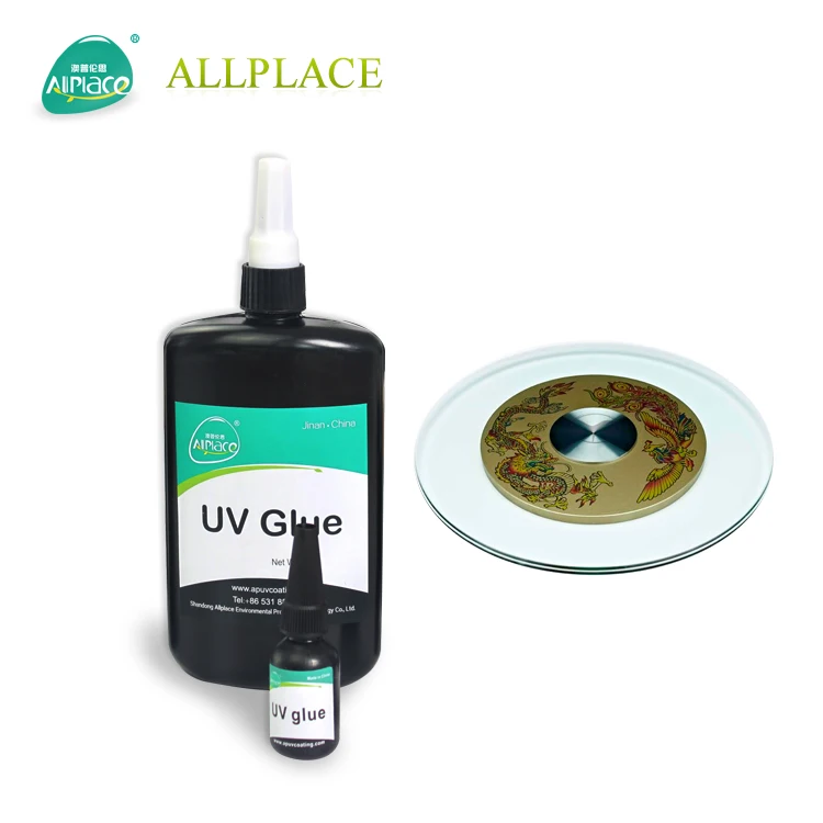 Clear UV Glue High Strength Adhesive Ultraviolet Cure for Glass Coffee Table Crystal Acrylic(250g)