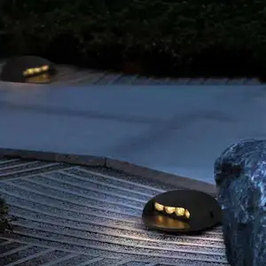 LED IP65 Waterproof Stainless Steel Outdoor Trail Light Turtle Back Step Embedded Aisle Light Residential Buried Underground