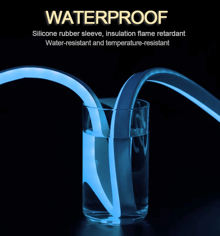 Neon Flex 12v Rgb 6*12mm Cut Silicone Led Neon Light Strip Rope For Diy