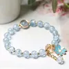 02 bracciale margherita blu scuro
