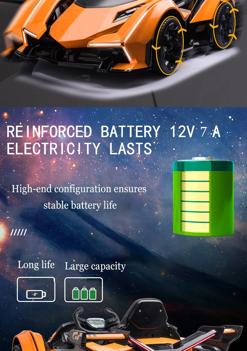 Licensed Kids Electric Car Remote Control Battery Cars Child Driven Car