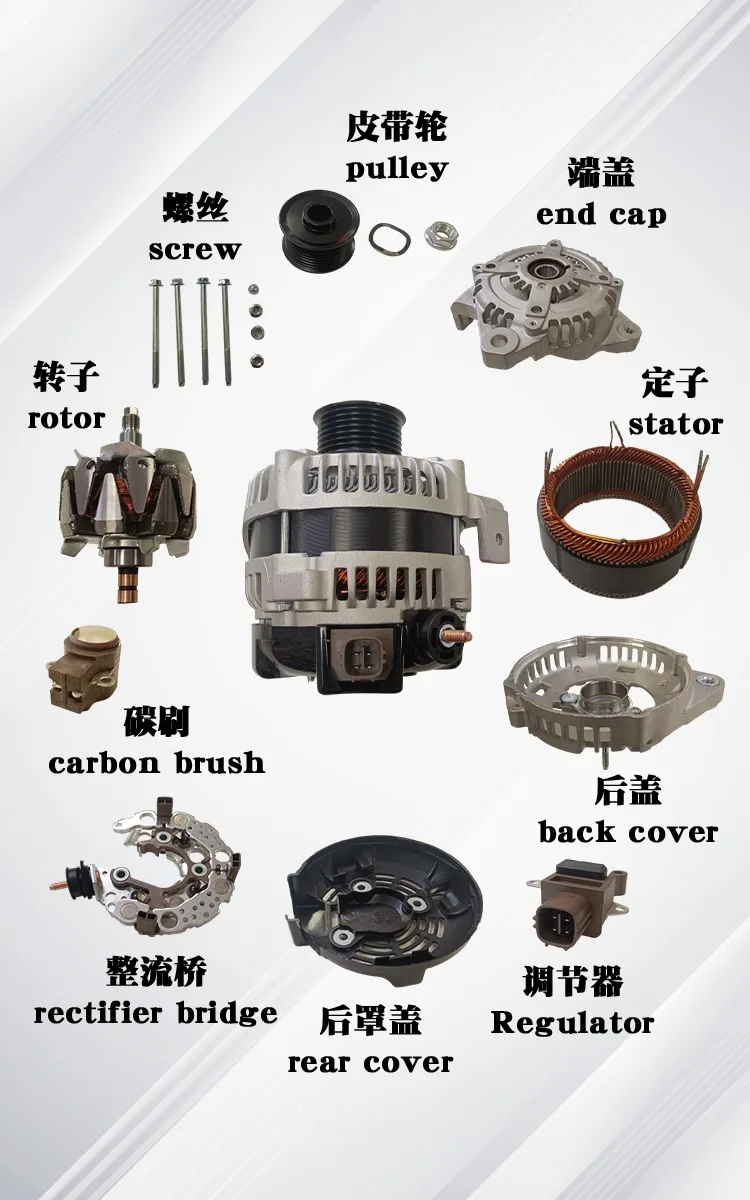 High quality Auto Electrical Systems Car Alternator oe 27060-0T040 27060-37041 details