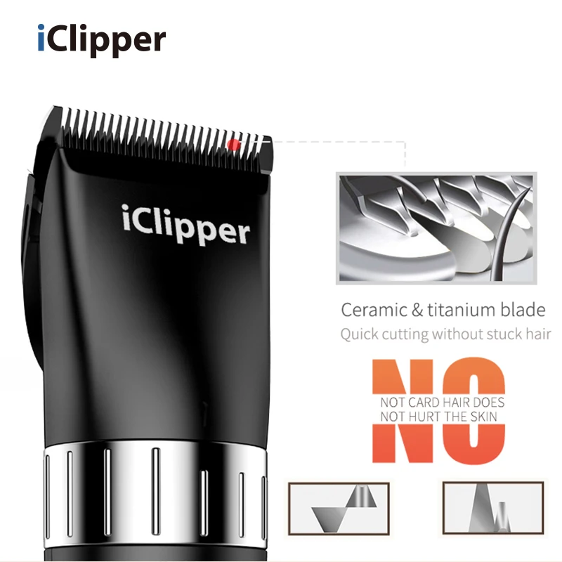 Iclipper T5 IPX5 Shaving Machine Head Shaver Cordless Men Waterproof Electric Rechargeable Hair Clipper