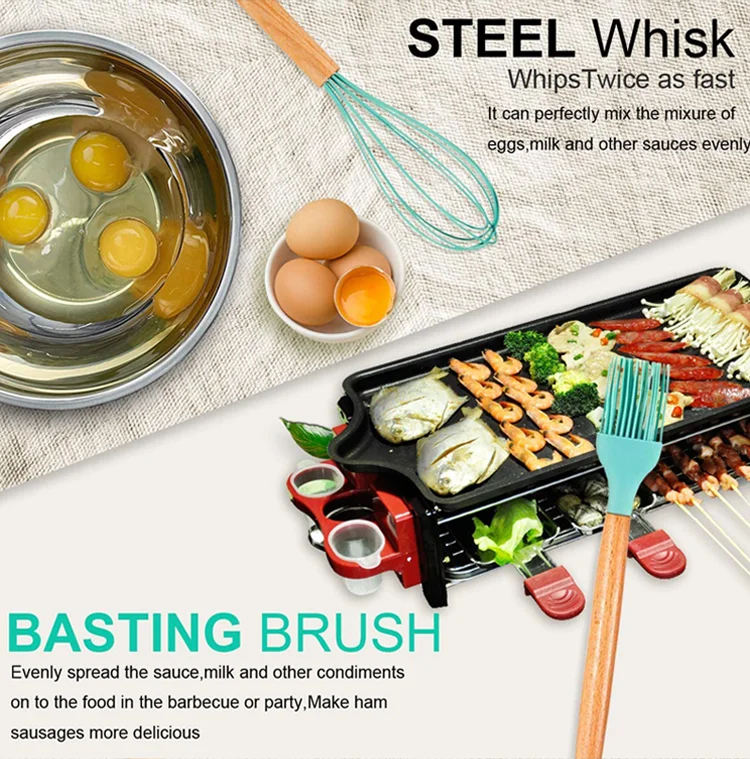 Wholesale Price Kitchen Cooking Utensils Baking Tools Silicone Kitchen