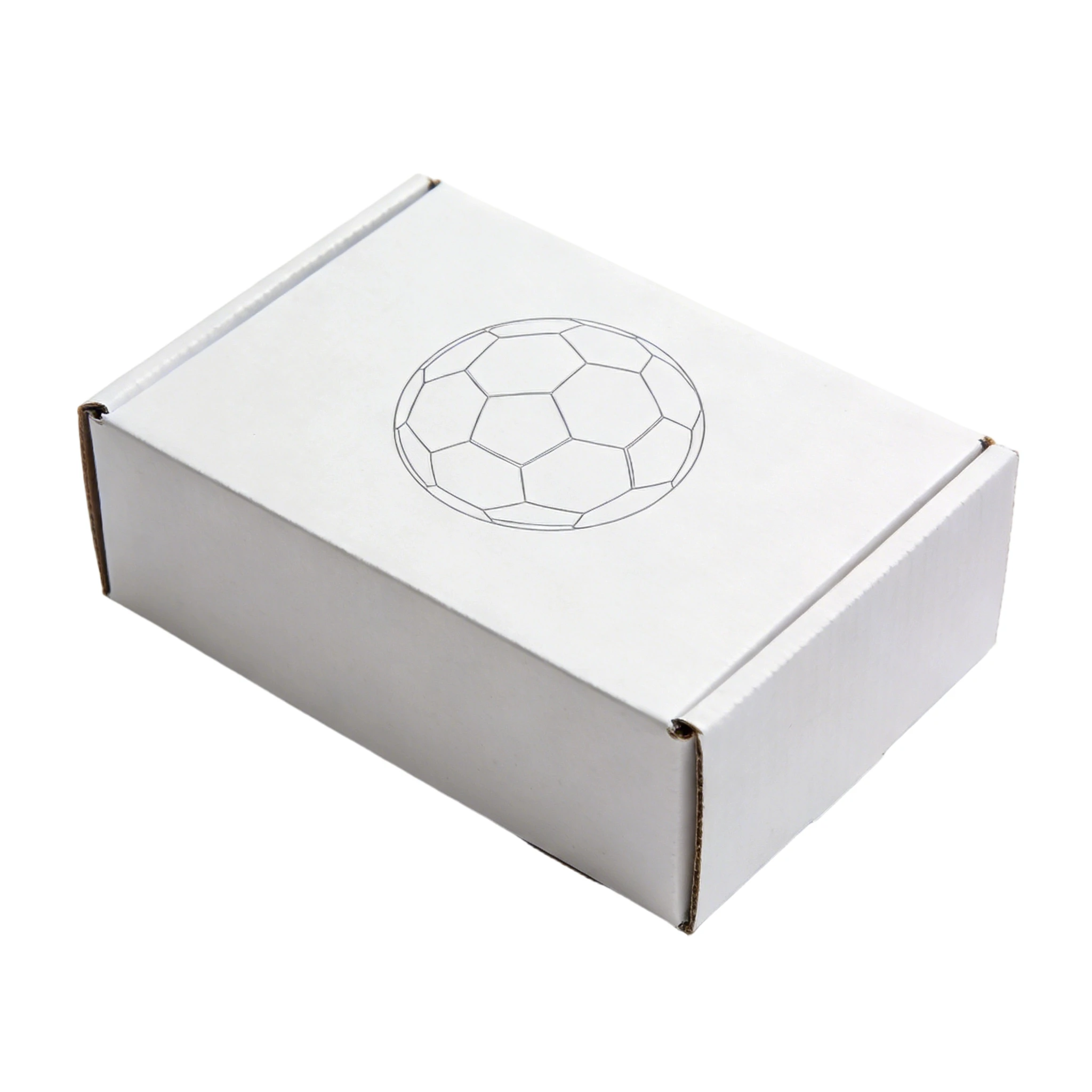 Eco-Friendly Corrugated Board Aircraft Boxes Mailing Bags for Soccer Packaging Customizable Sizing Four-Color Embossing Die Cuts
