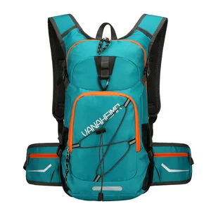 custom logo Ultra-Light Large-Capacity Polyester Zipper Backpack Waterproof Fashionable Outdoor Sports Cycling Hydration Bag Foldable Casual
