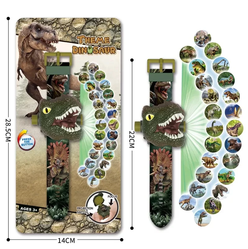 Лидер продаж, детские подарки, 3D мультяшный проектор 24, наручные часы, детские электронные цифровые Проекционные игрушечные часы