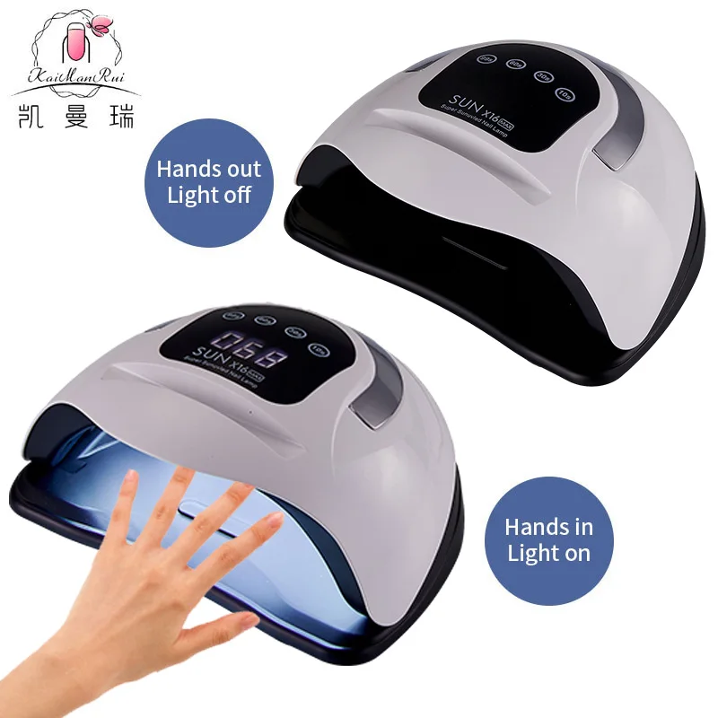 New Style SUN X16 MAX LED Nail Lamp for Drying All Nail Gel Polish With Large LCD Touch Smart Sensor Nail Dryer Manicure Sharon