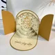 Golden greeting card without lights and music