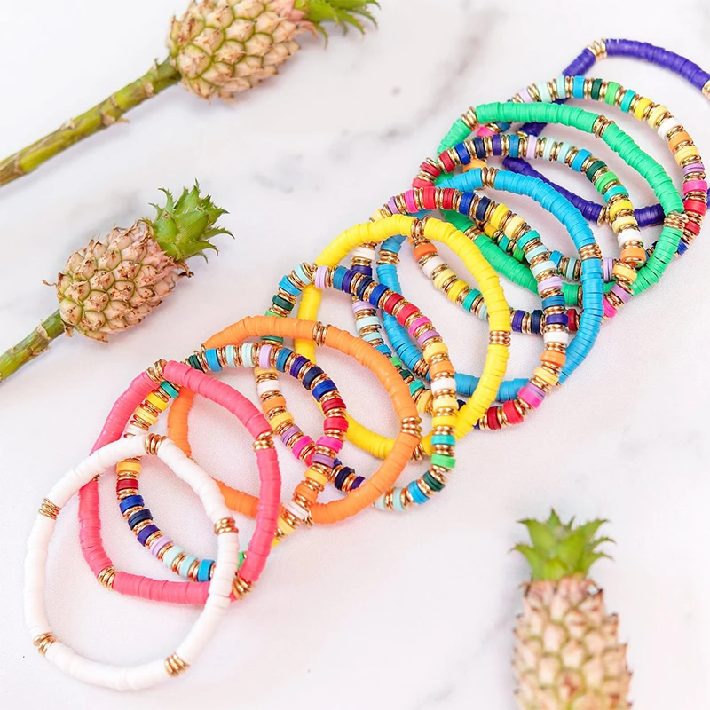 12600pcs 84 Colors Clay Beads Kit For Bracelet Making Heishi Beads Flat