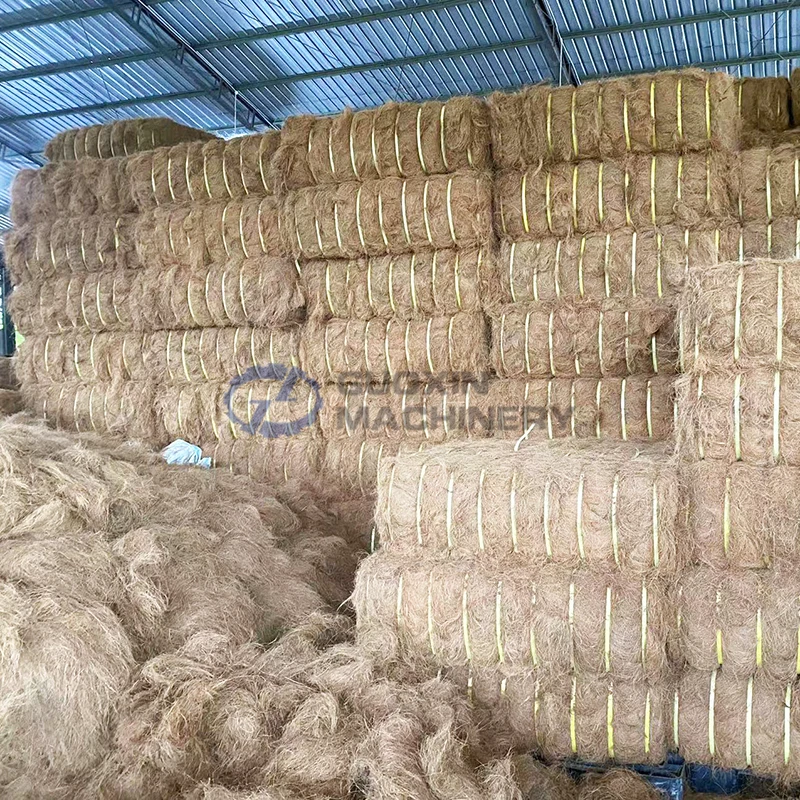 Automatic Coconut Fiber Processing Extraction Machine Palm Kernel and Fiber Separator Coco Peat Making Machine