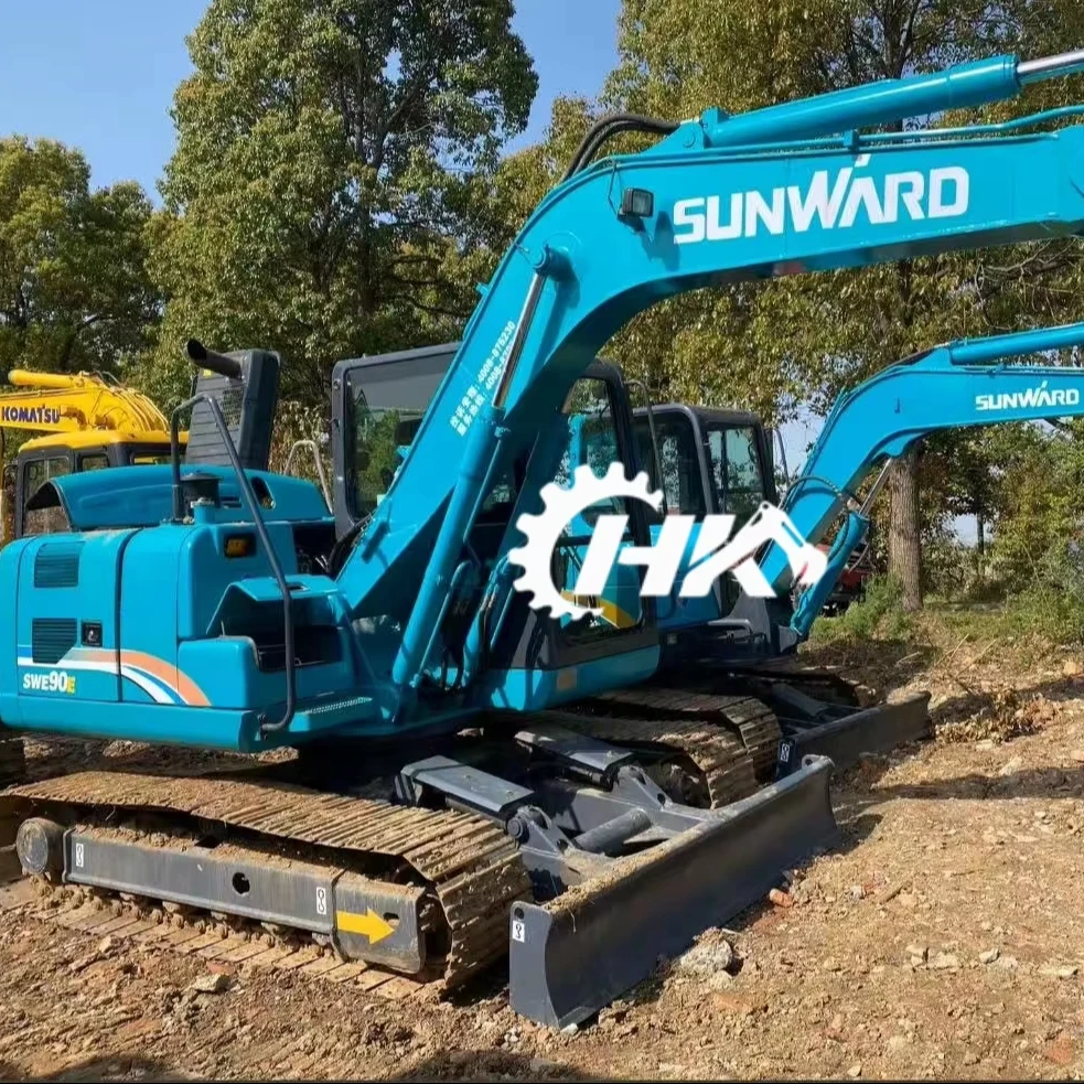 HANG KUI SUNWARD SWE90E 9tons 90%new Original Chinese with EPA,CE Agricultural Cheap Used SUNWARD Excavator for Digging