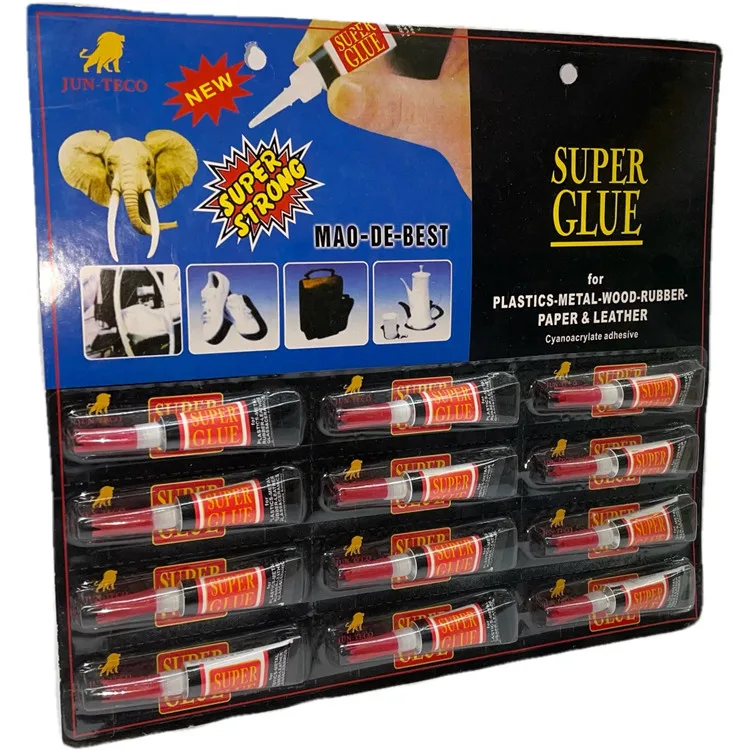 3G 2PCS/Card Factory Wholesale Aluminum Tube Super Glue Daily Use