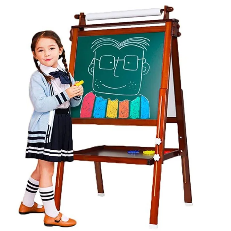 木製黒板子供用美しい木製イーゼル両面製図板ホワイトボード Buy 卸売カスタムカラーサイズロゴ手作り 最高ホームスクール工場木製の壁フレーム黒板 工場出荷時の価格黒板子供木製壁片側黒板の別の側面の磁気ドライ消去ボード ホット販売工場木製コンピュータ黒板木製