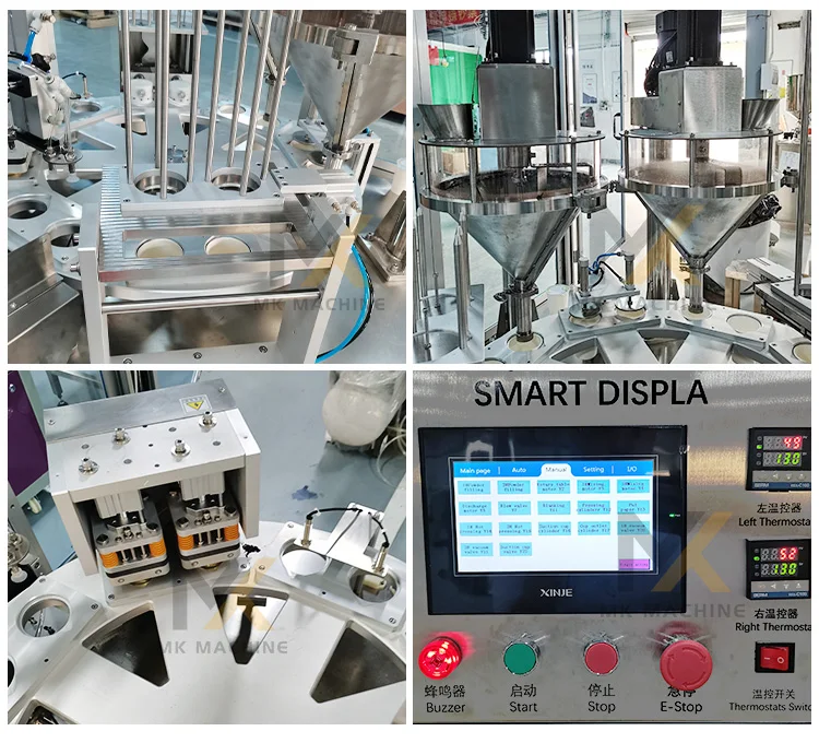 High Speed Automatic Rotary Small Coffee Capsule Filling Sealing