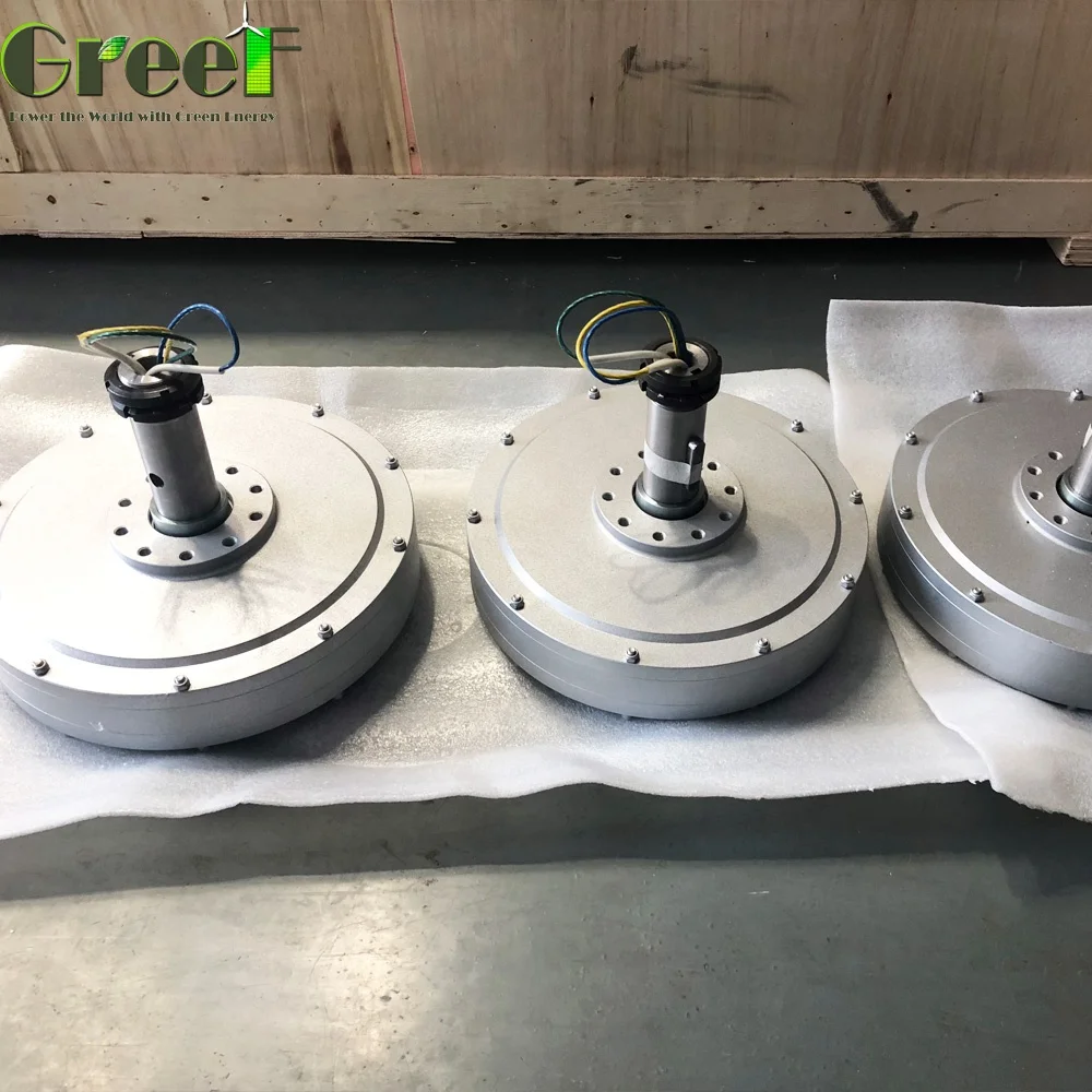Low Speed dynamo 300W Axial Flux Permanent Magnet Generator ,low Rpm Outer Rotor Alternators