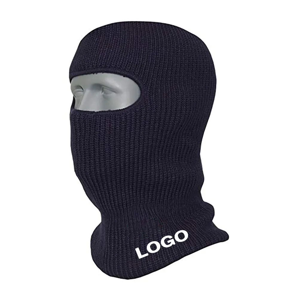 Cycling or Hiking Open Face Knitted One Hole Balaclava Great For Skiing 