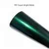 PET ultra-bright metallic royal green