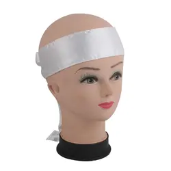 Индивидуальный фирменный логотип со стразами 6 см атласный край шарф головная повязка фронтальные повязки удлинители волос шелковая оберточная для