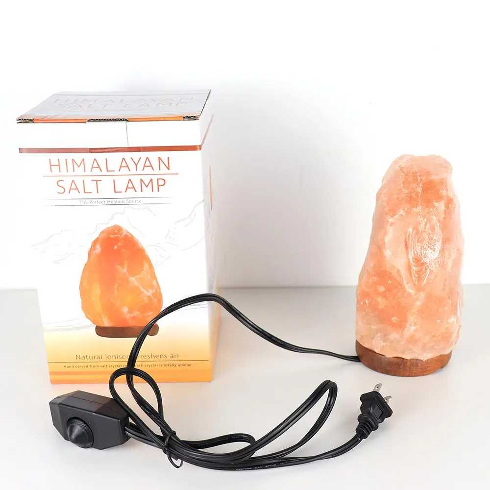 Himalayan Salt Lamp,Pakistan Natural Crystal Rock Stone Pink Salt Lamp