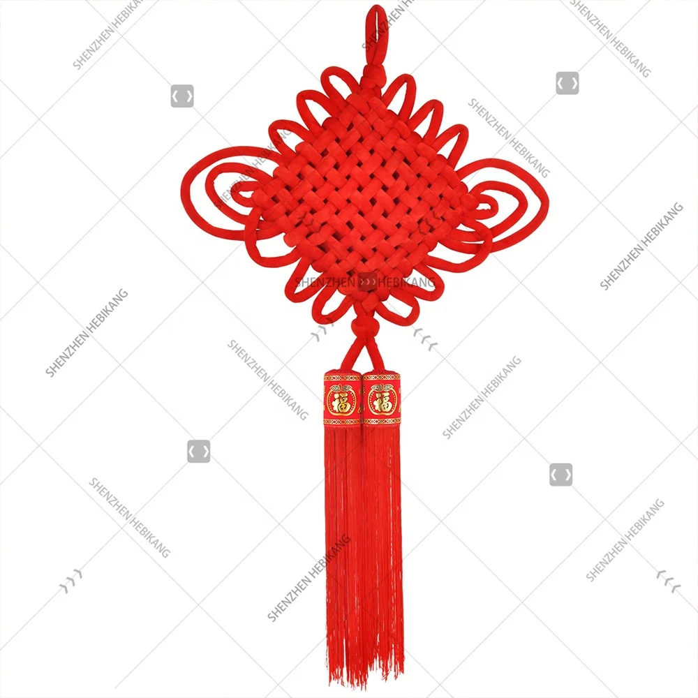 A Chinese Fu Knot Tassel Delicate Hanging Knot for New Year Decoration