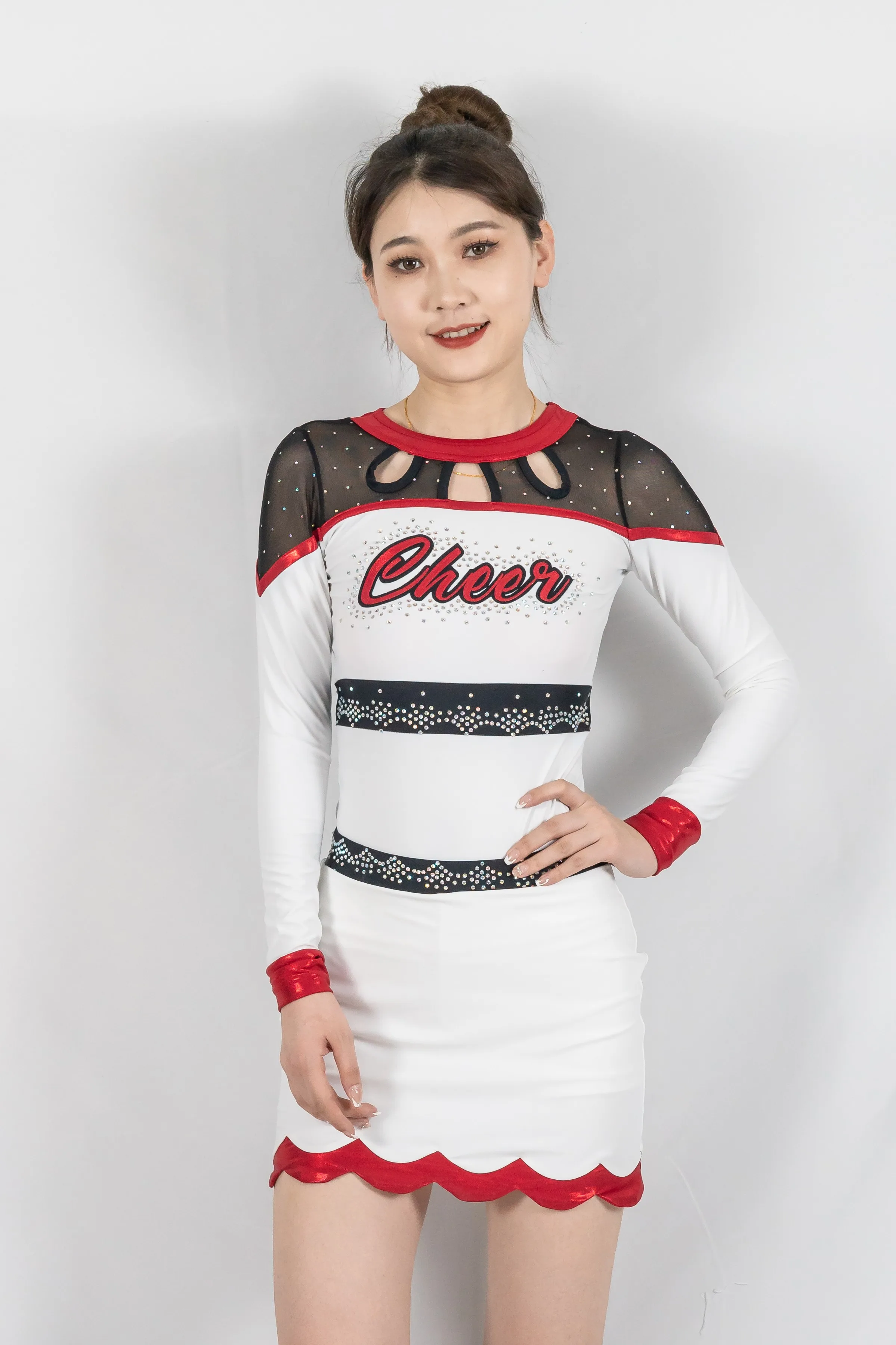 Latest Design Cheerleading Uniform Spandex Girls Cheerleading Uniforms Buy Cheerleading 1202