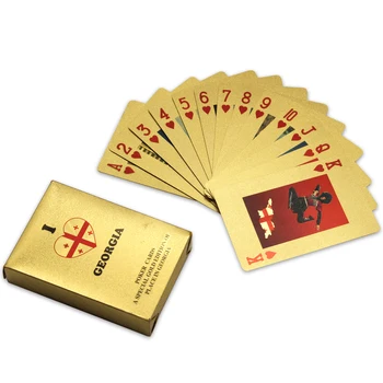 Best Quality Manufacturer Personalized PVC Plastic Waterproof Metal 24K  Golden Foil Poker Cards Custom 999.9 Gold Playing Cards - China 999.9 Gold  Playing Cards and Casino Bicycle Paper Plastic Playing Cards price