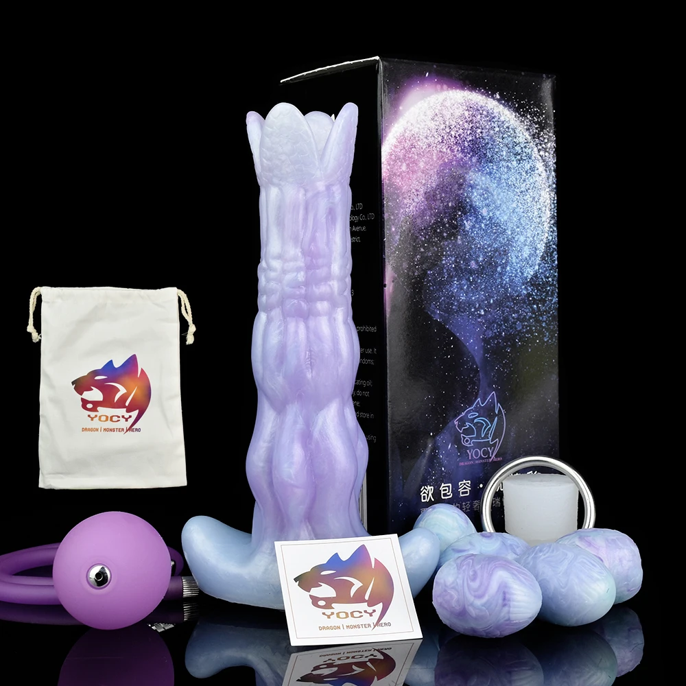 tango sex toys Creature Cocks Nymphoid Ovipositor Dildo and Eggs – PinkCherry main image 1