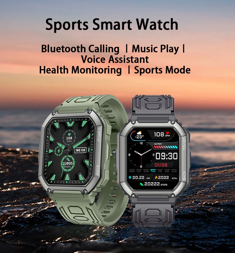 Senbono C20s New Smart Watch Men Big Battery Music Play Fitness Tracker ...